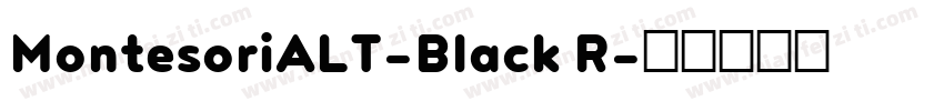 MontesoriALT-Black R字体转换